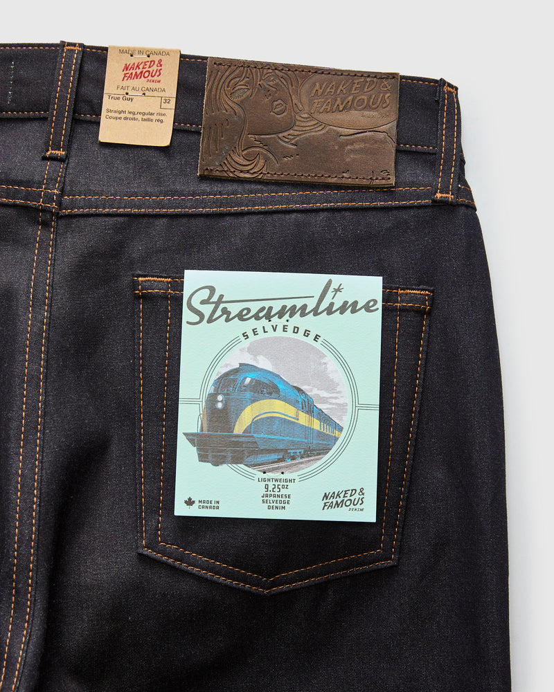 "Streamline" 9.25oz Selvedge Denim - True Guy Fit