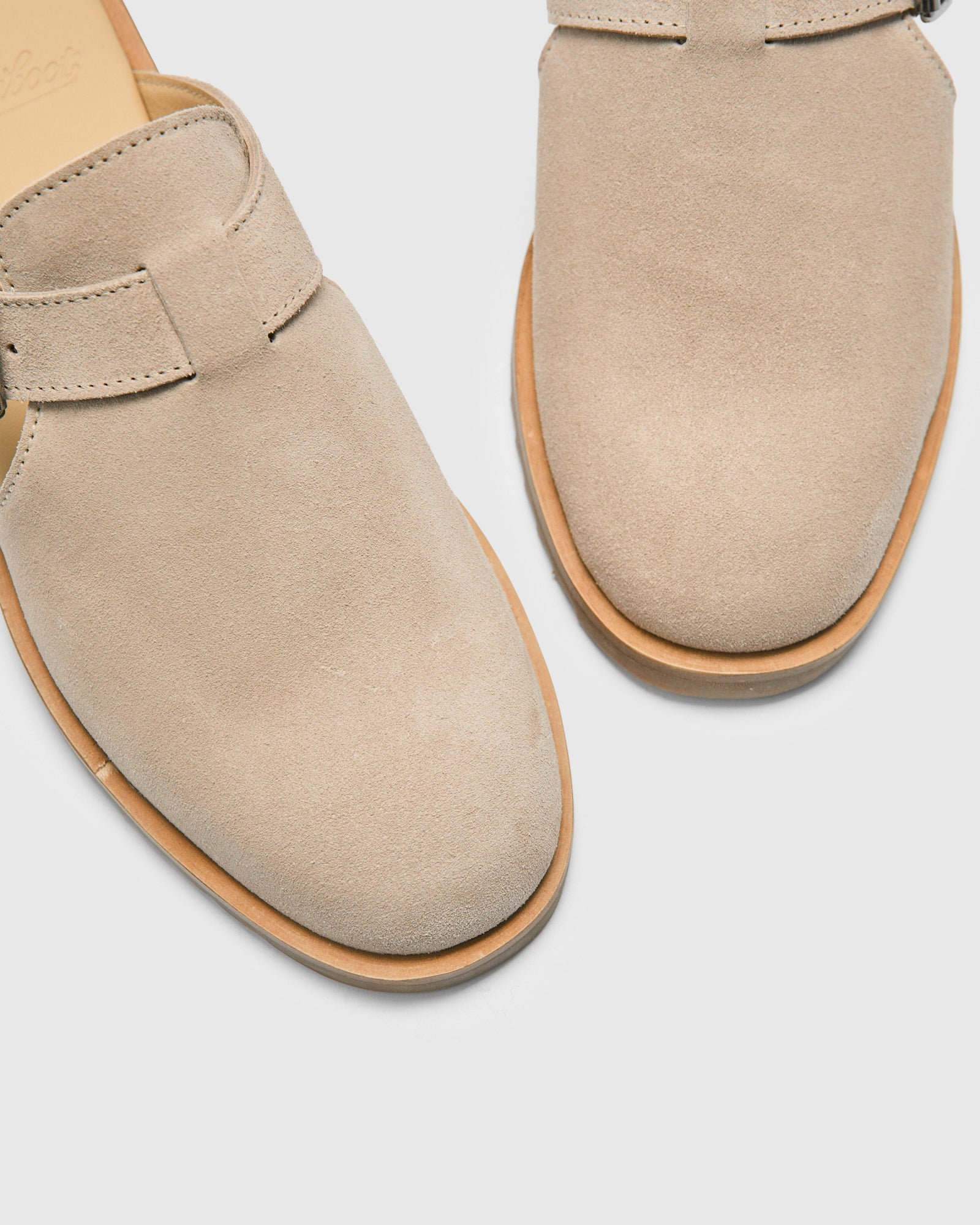 Athenes Mule in Velours Gres – Blue Owl Workshop