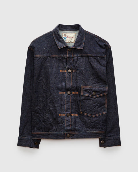 400J 13.5oz Selvedge Denim Type 1 Jacket in Indigo – Blue Owl Workshop