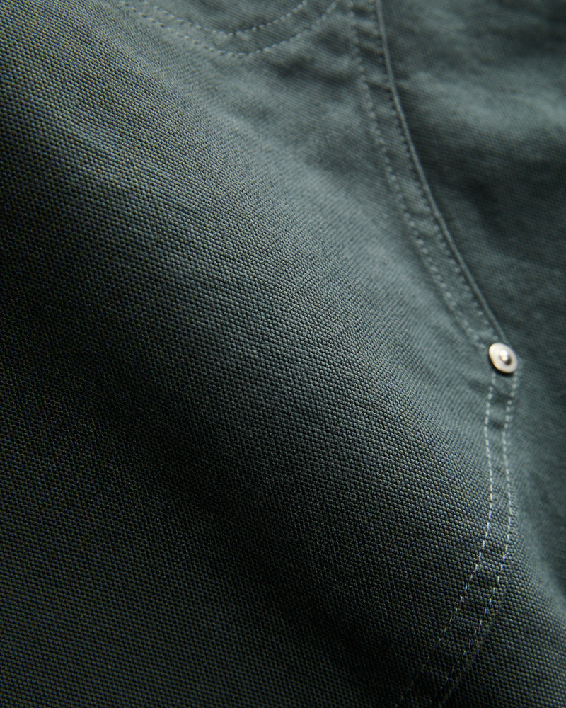 Double Knee Painter Pants in Blue Green