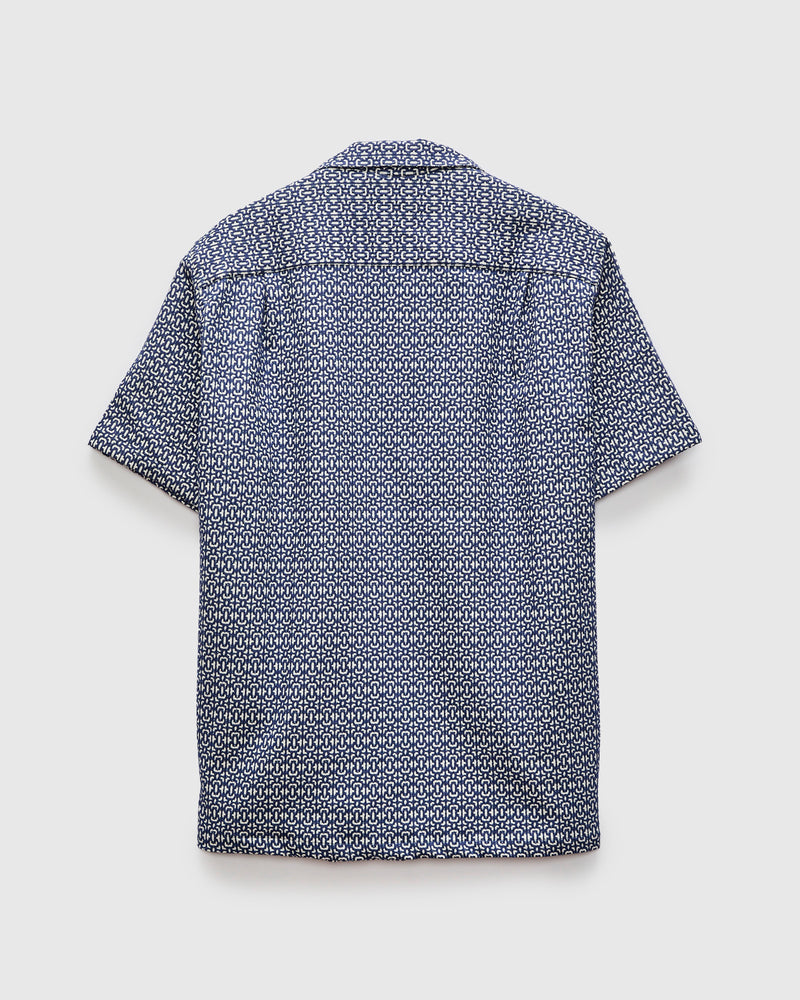 Abstract Tile Shirt in Blue