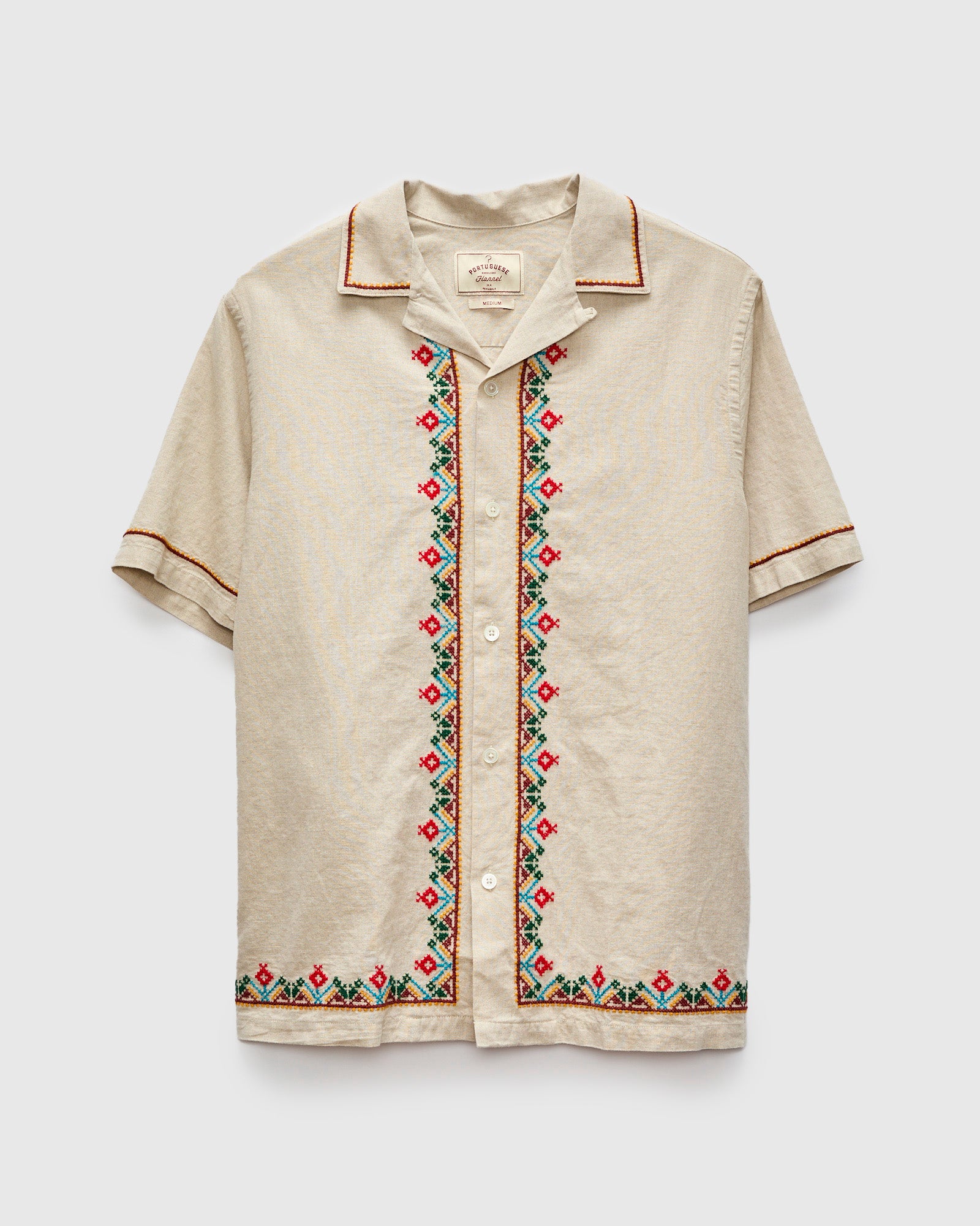 Folclore Embroidery Shirt in Natural – Blue Owl Workshop