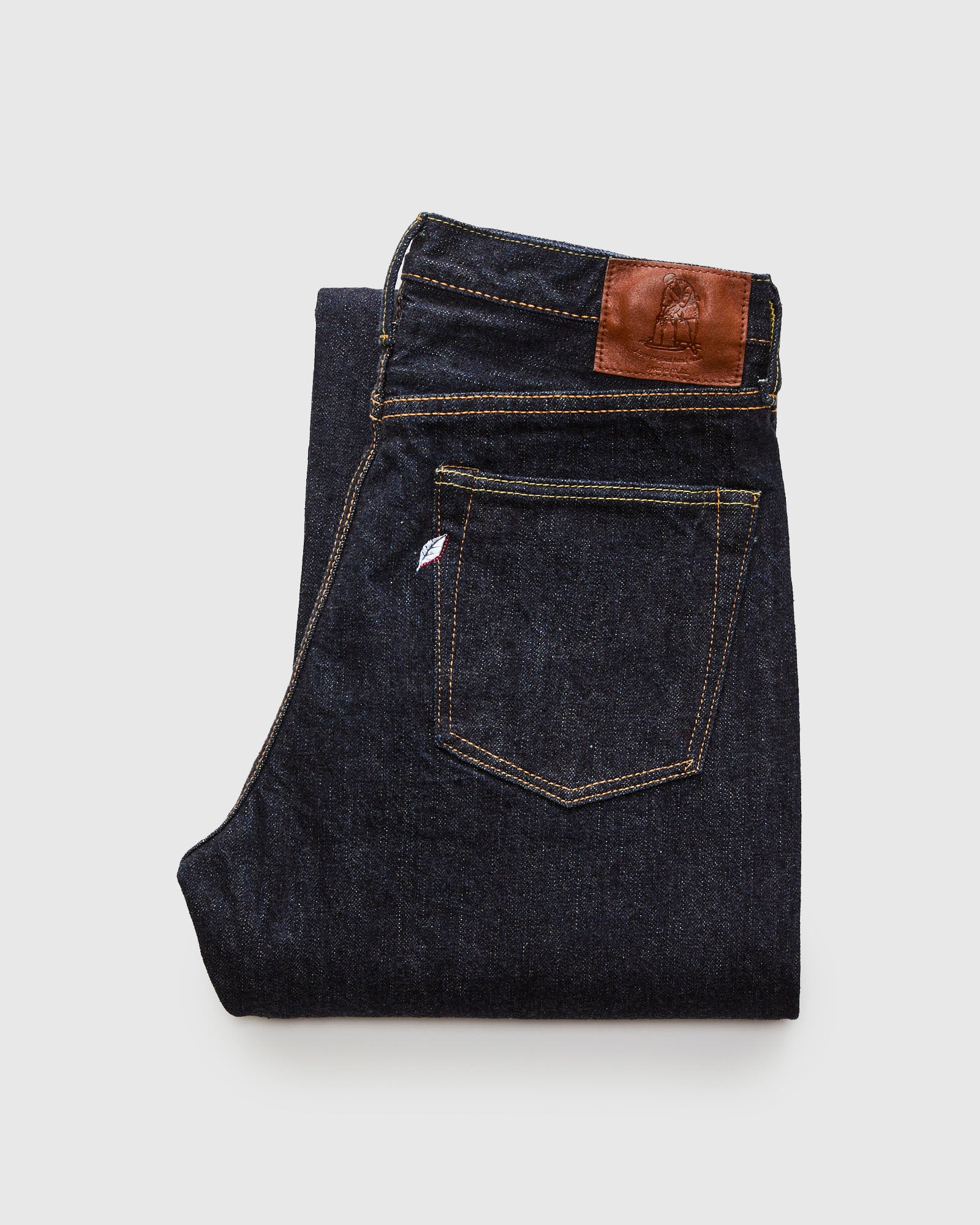 XX-002 14oz Rinsed Selvedge Denim - Piped Straight Fit – Blue Owl