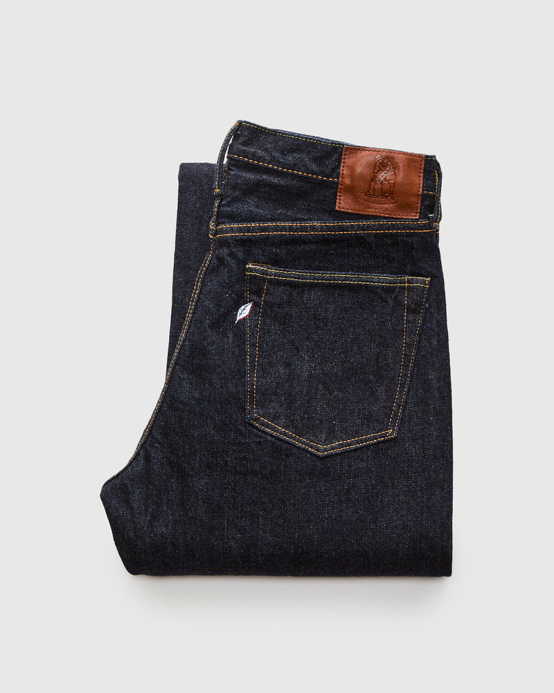 XX-002 14oz Rinsed Selvedge Denim - Piped Straight Fit