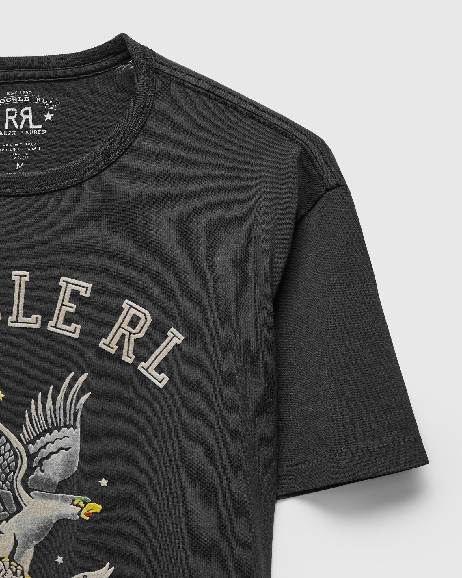 Double RL Logo T-Shirt in Faded Black – Blue Owl Workshop