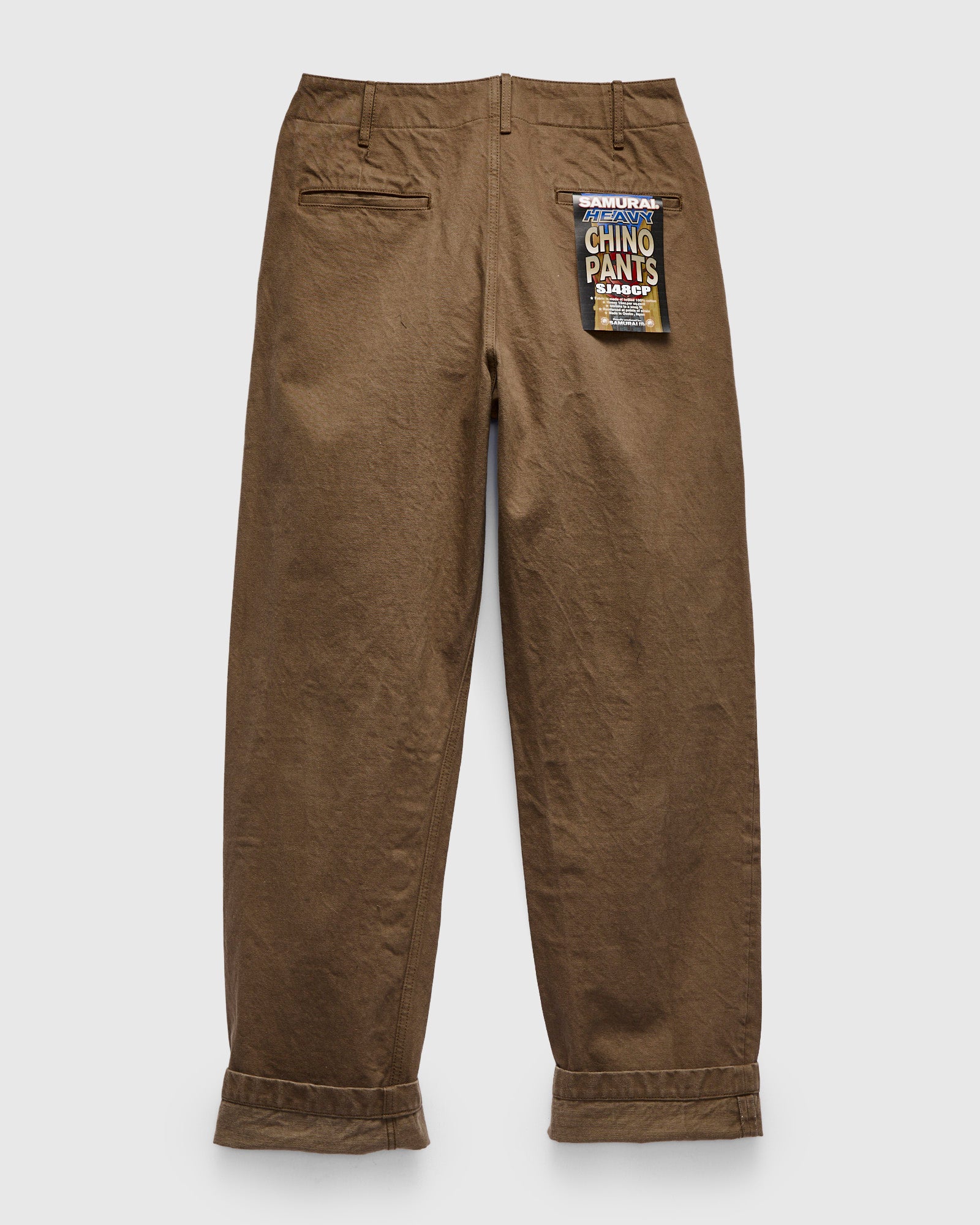 Heavy Chino Wide Straight Trousers in Khaki – Blue Owl Workshop Heavy Chino Wide Straight Trousers in Khaki – Blue Owl Workshop