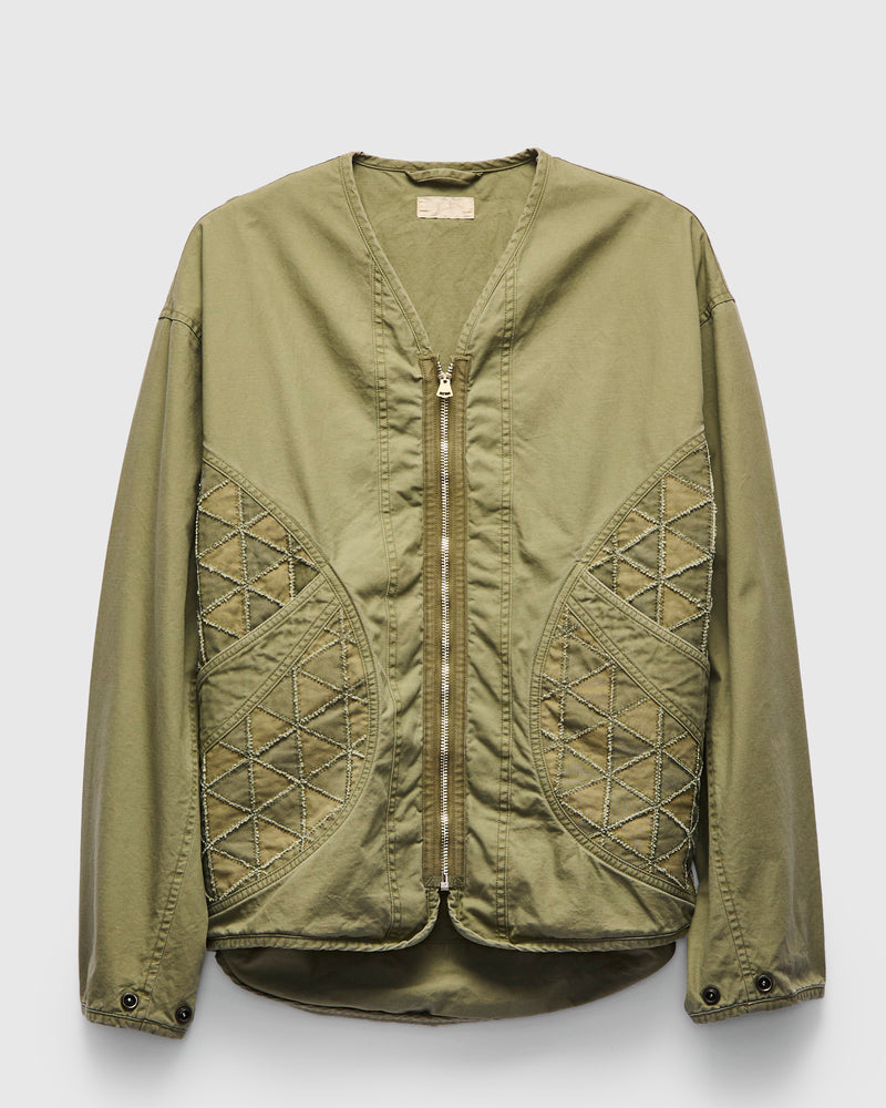 MSP-4050 Tsugihagi Haori Jacket in Olive