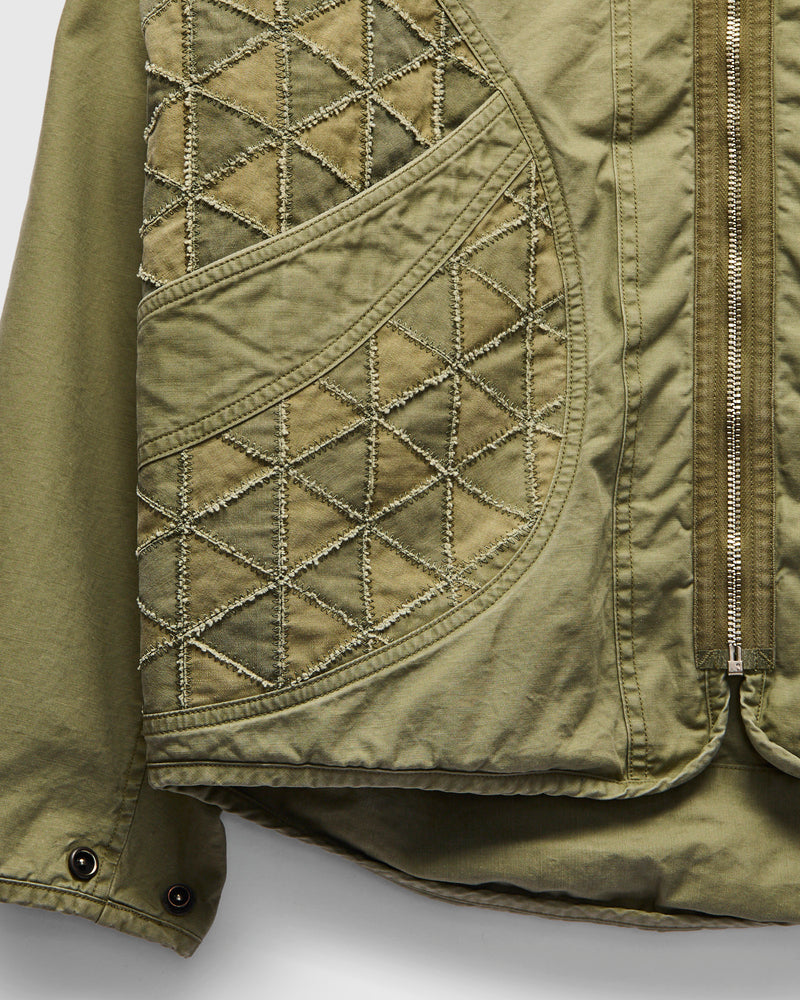 MSP-4050 Tsugihagi Haori Jacket in Olive