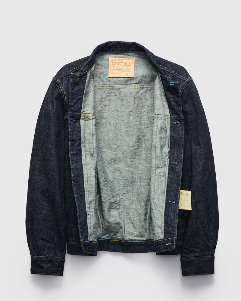 OR-401 Tailor Denim Jacket in Rinsed Indigo