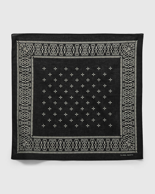 Cross Bandanna in Black