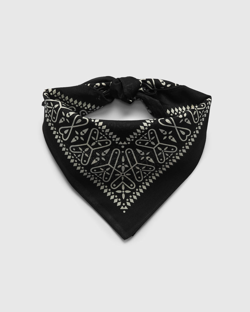 Cross Bandanna in Black