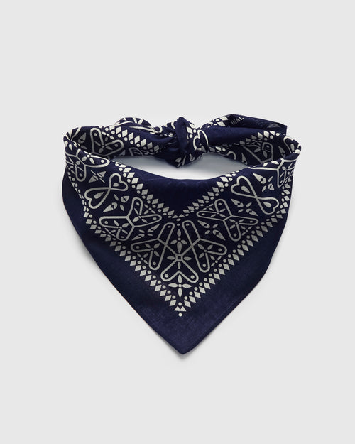 Cross Bandanna in Navy