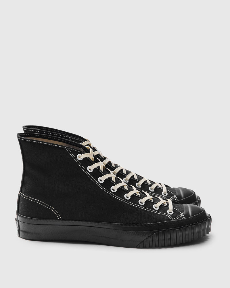 Military Canvas Training Shoes in Black