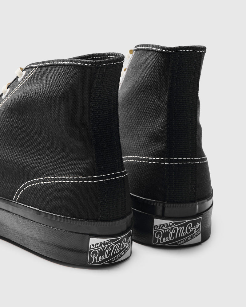 Military Canvas Training Shoes in Black