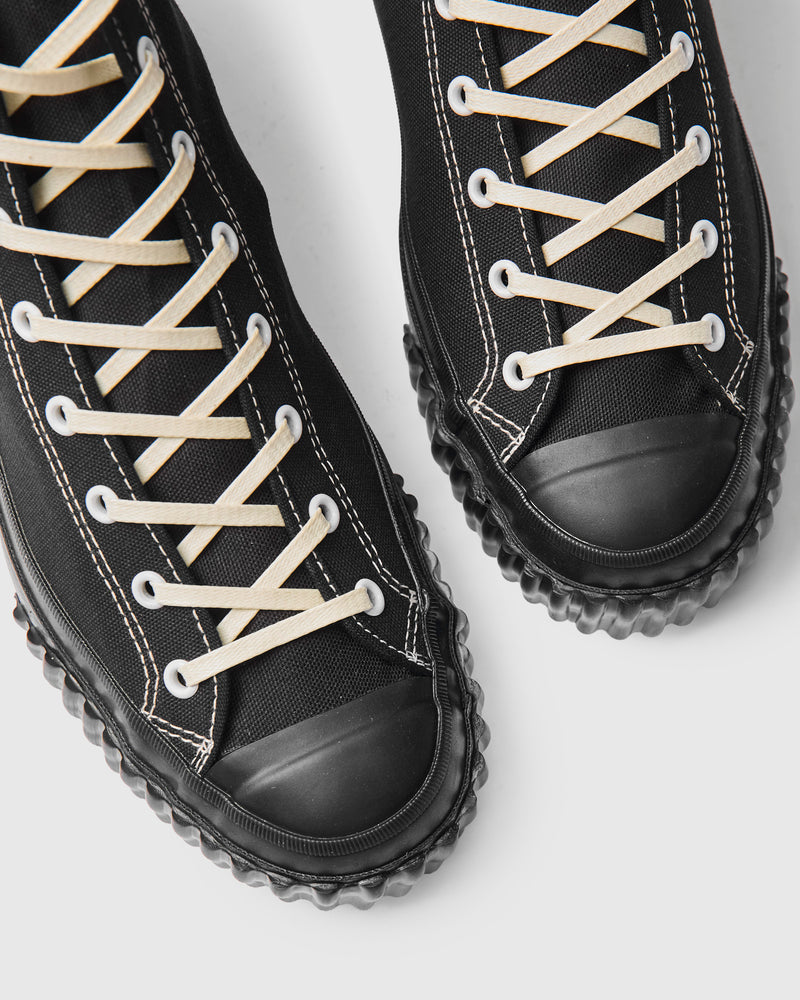 Military Canvas Training Shoes in Black