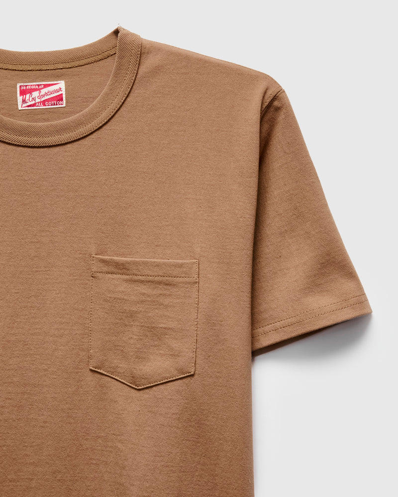 Pocket Tee in Chestnut