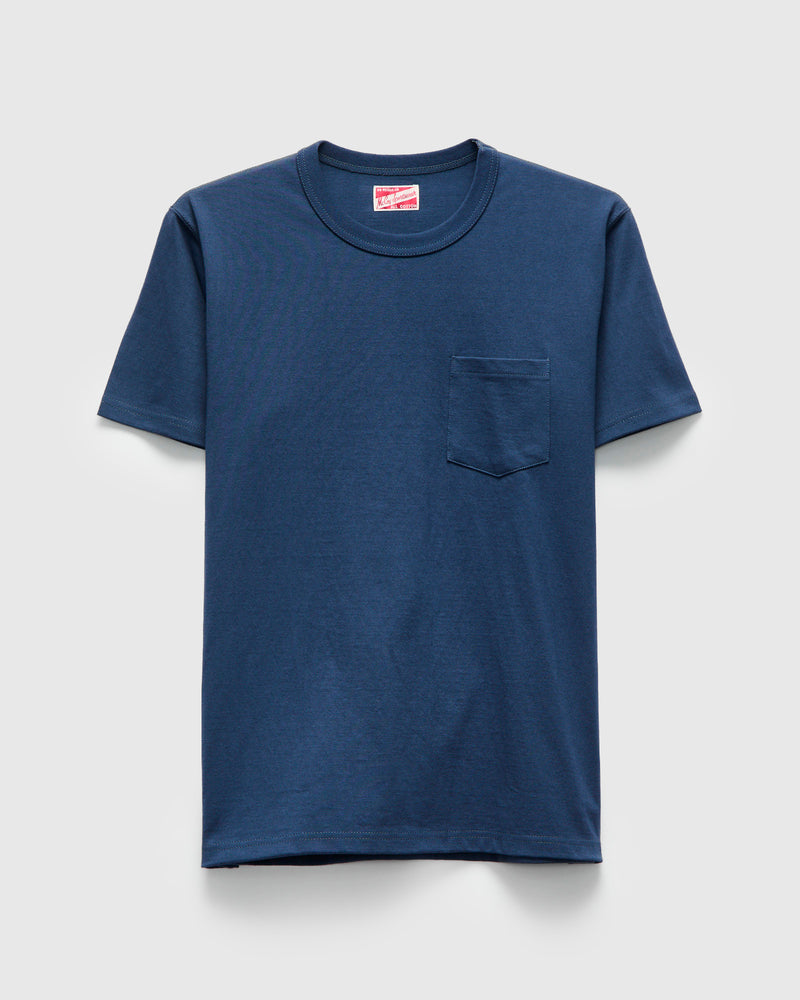 Pocket Tee in Marine Blue