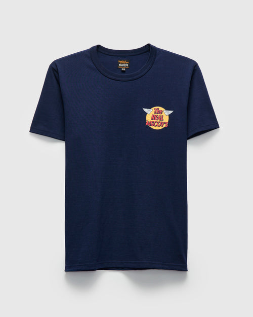 Logo Tee in Navy