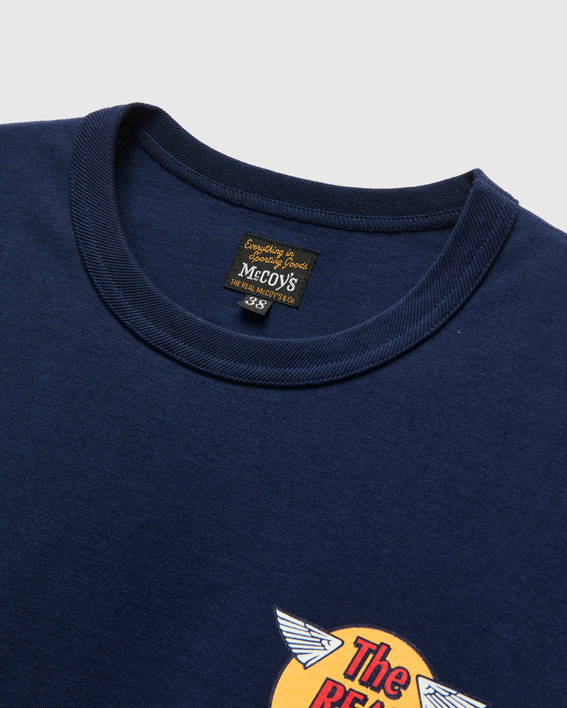 Logo Tee in Navy