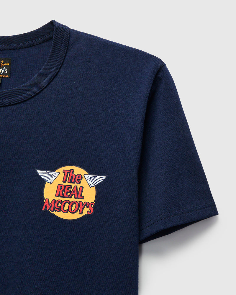 Logo Tee in Navy