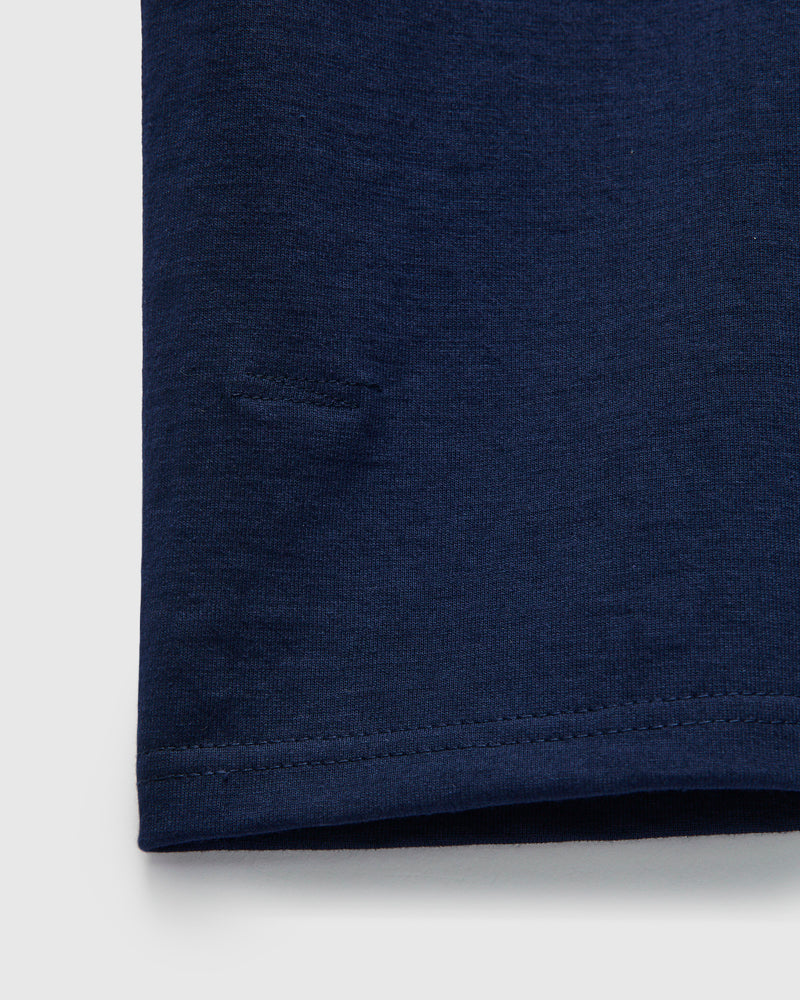 Logo Tee in Navy