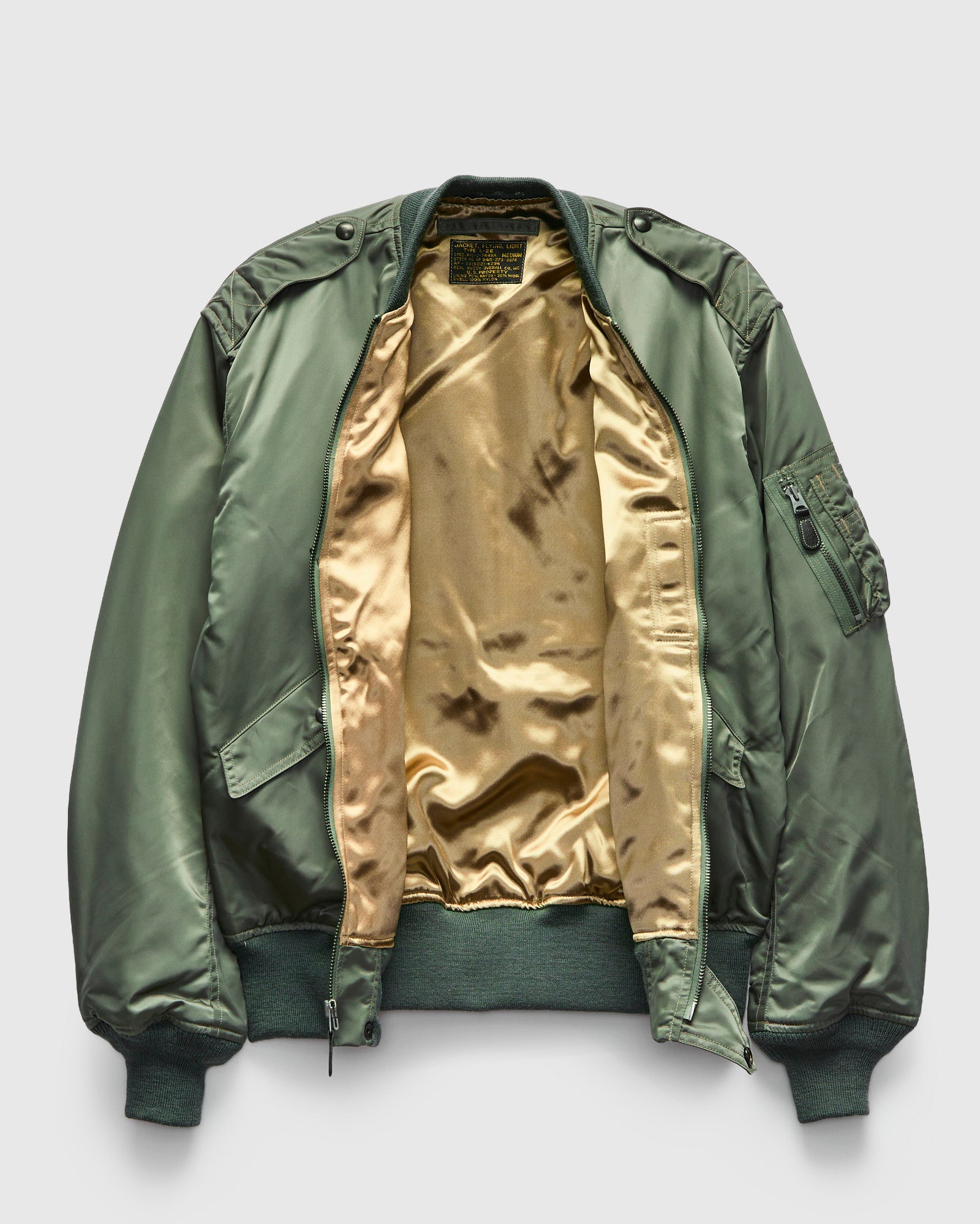 Type L-2B Flight Jacket in Sage Green – Blue Owl Workshop