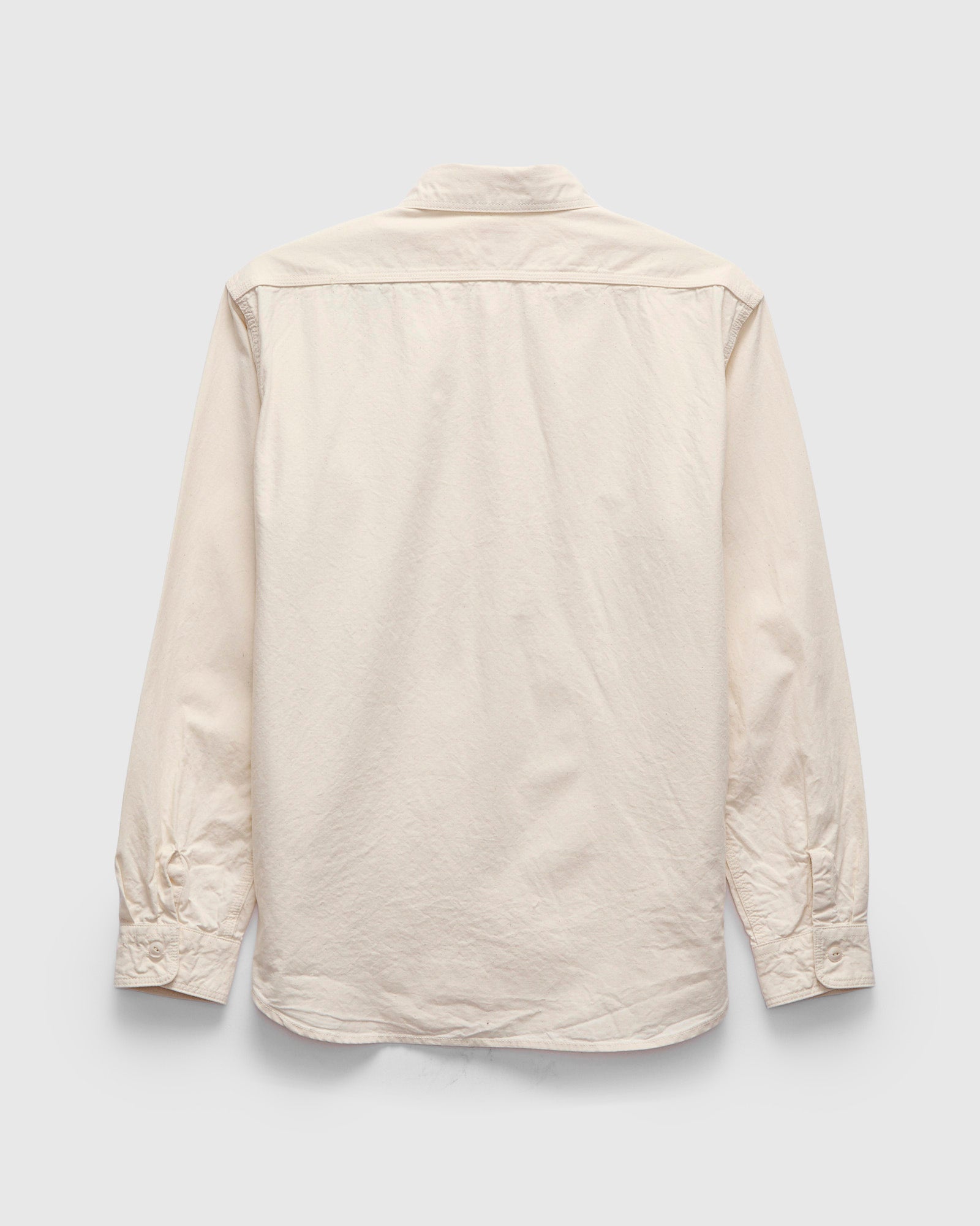 LUDLOW ホワイト パワースリーブシャツ Triple Stitch Work Shirt in Off White – Blue Owl Workshop