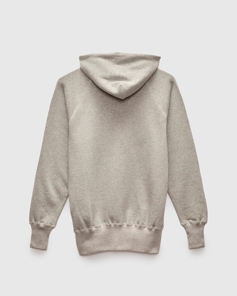 496 Freedom Sleeve Zip Hoodie in Heather Grey