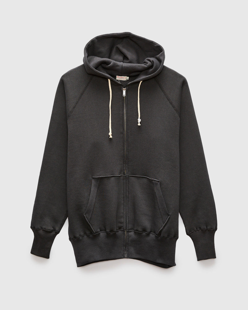 496 Freedom Sleeve Zip Hoodie in Ink Black