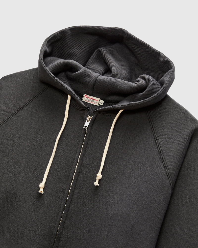 496 Freedom Sleeve Zip Hoodie in Ink Black