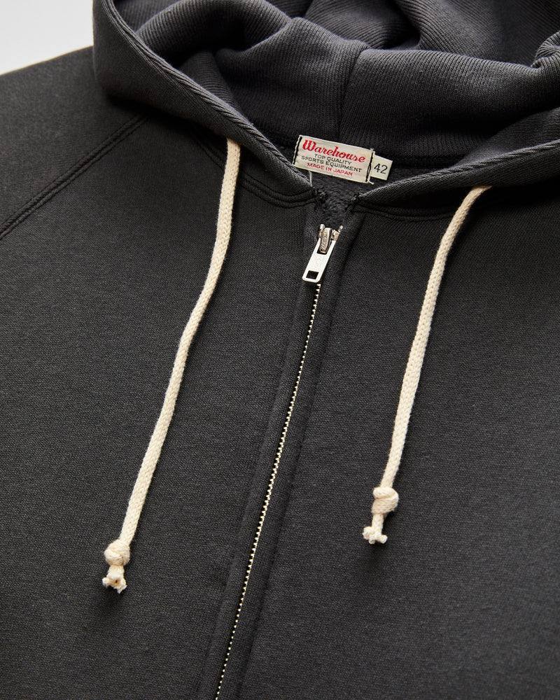 496 Freedom Sleeve Zip Hoodie in Ink Black