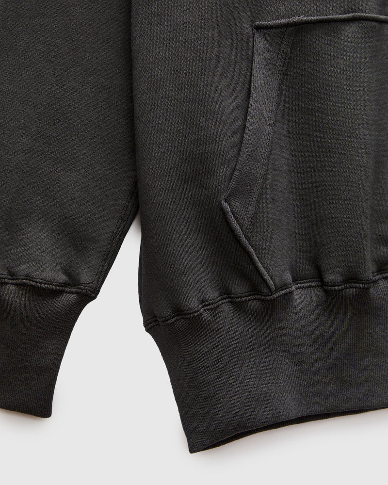 496 Freedom Sleeve Zip Hoodie in Ink Black