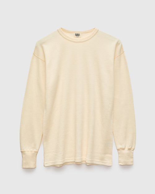 Long Sleeve Thermal Tee in Natural Kinari
