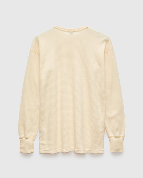 Long Sleeve Thermal Tee in Natural Kinari
