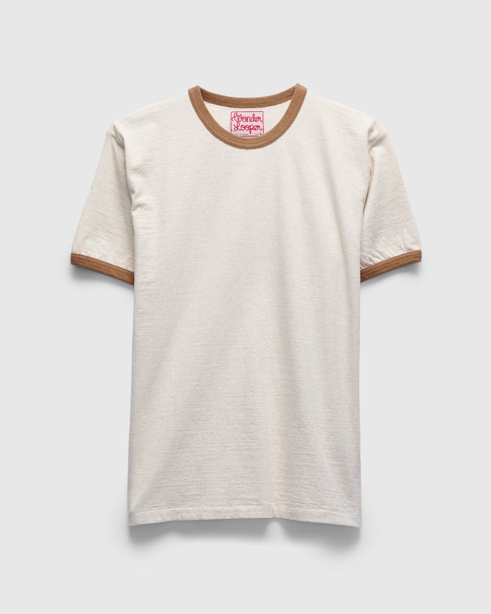 Recycled Cotton FoxFibre Ringer T-Shirt in Sand – Blue Owl Workshop