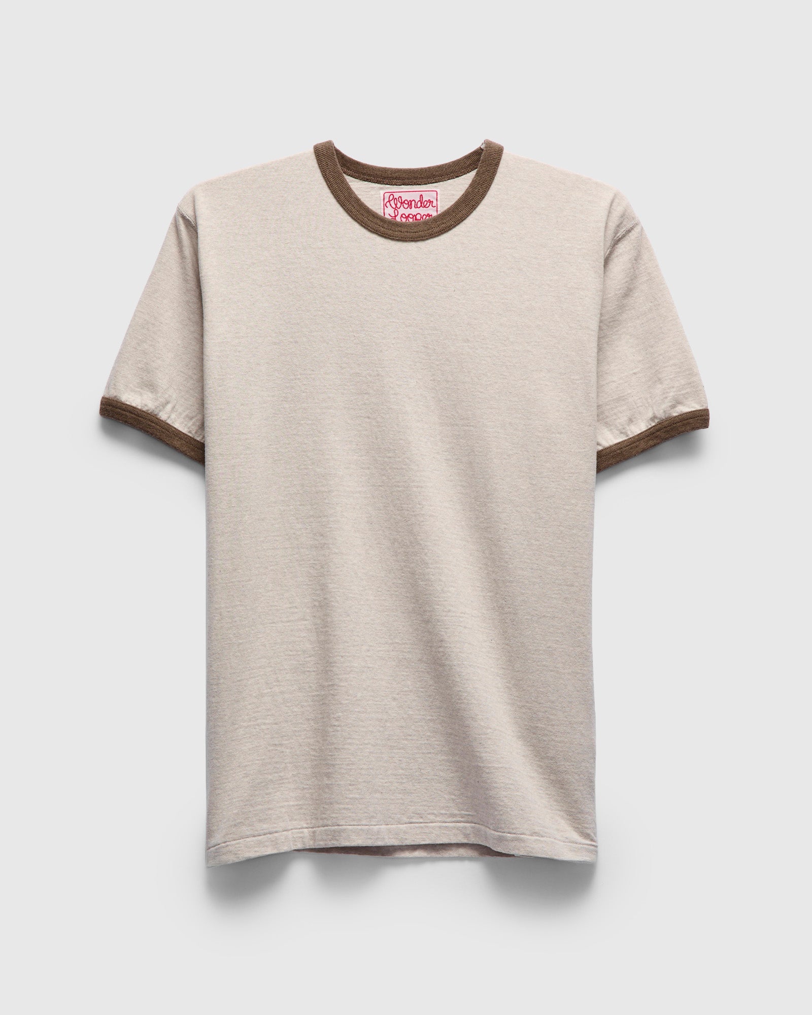 Recycled Cotton FoxFibre Ringer T-Shirt in Stone – Blue Owl Workshop