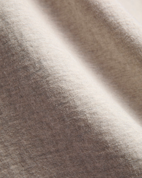 Recycled Cotton FoxFibre Ringer T-Shirt in Stone