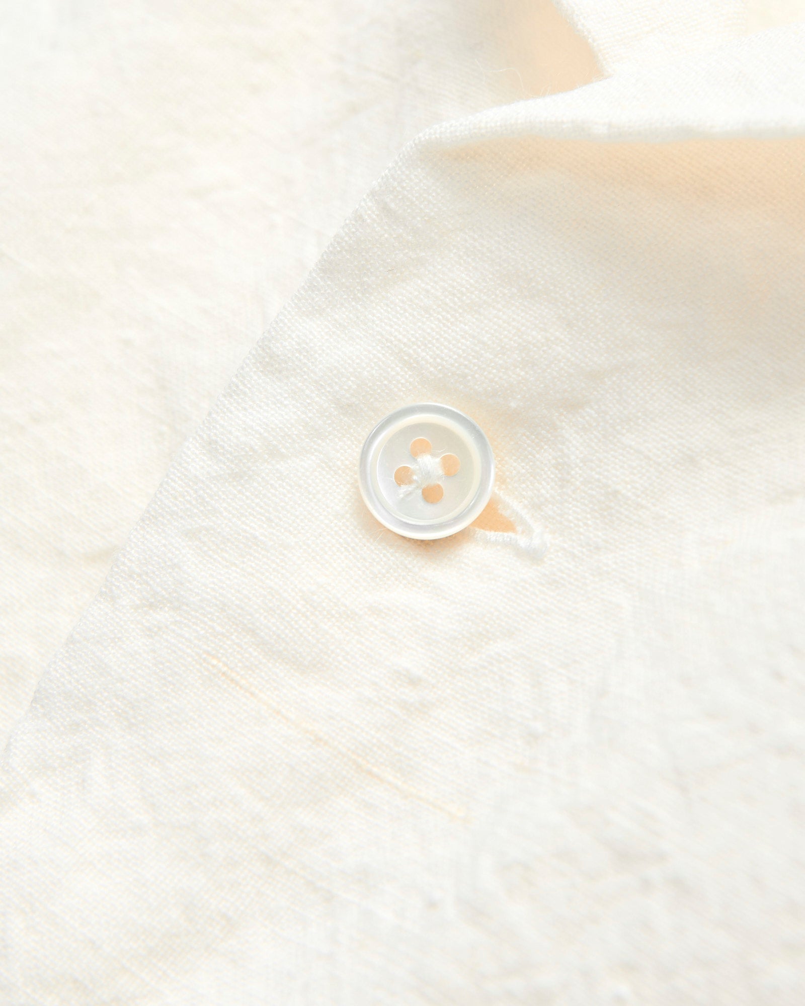 1/40 Linen Open Collar Shirt in White – Blue Owl Workshop