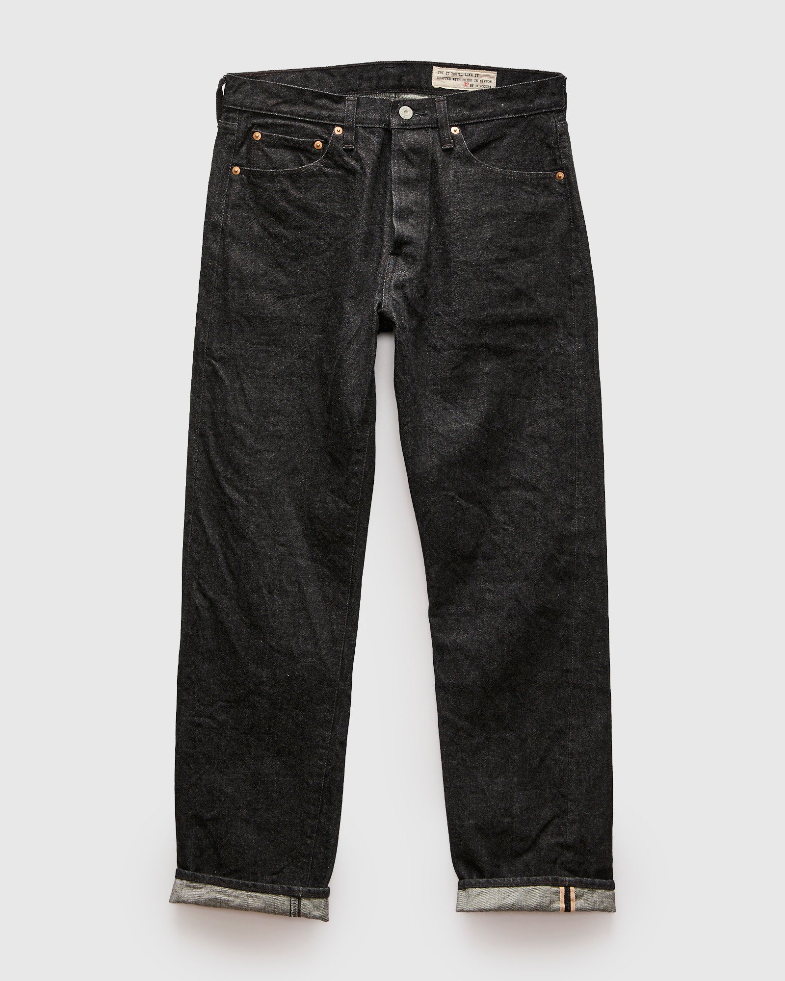 66 Black 15oz Rinsed Selvedge Denim - Ivy League Fit – Blue Owl
