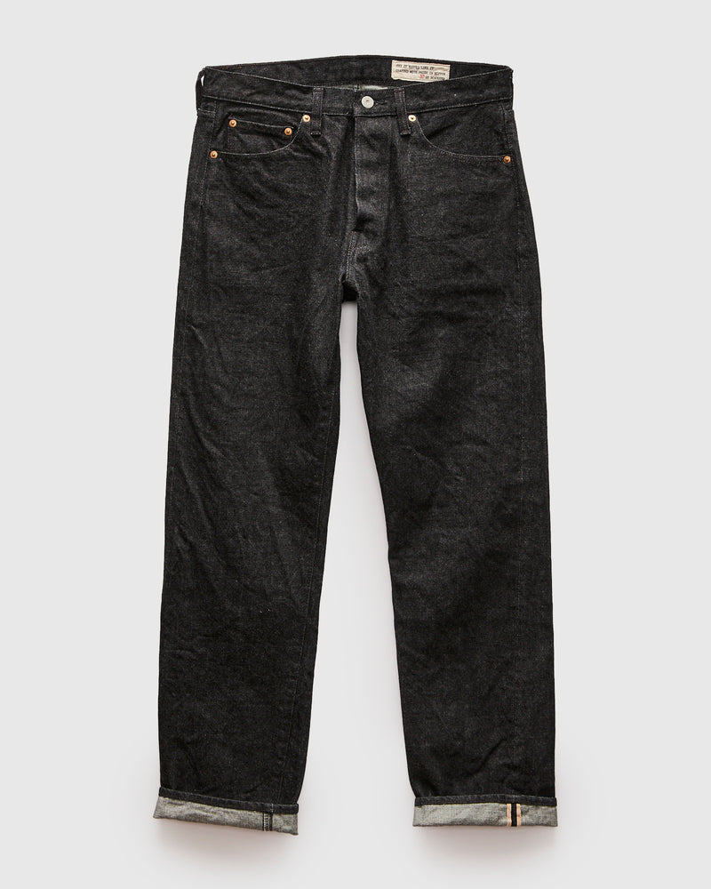 66 Black 15oz Rinsed Selvedge Denim - Ivy League Fit