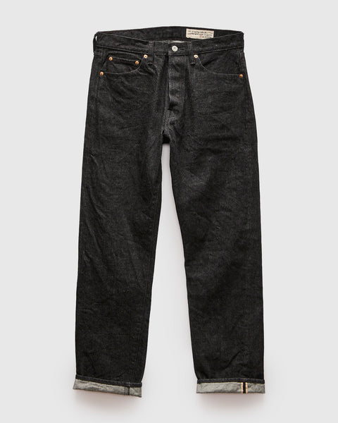 【期間限定】BELVET　washed Black denim 66 Black 15oz Rinsed Selvedge Denim - Ivy League Fit – Blue Owl