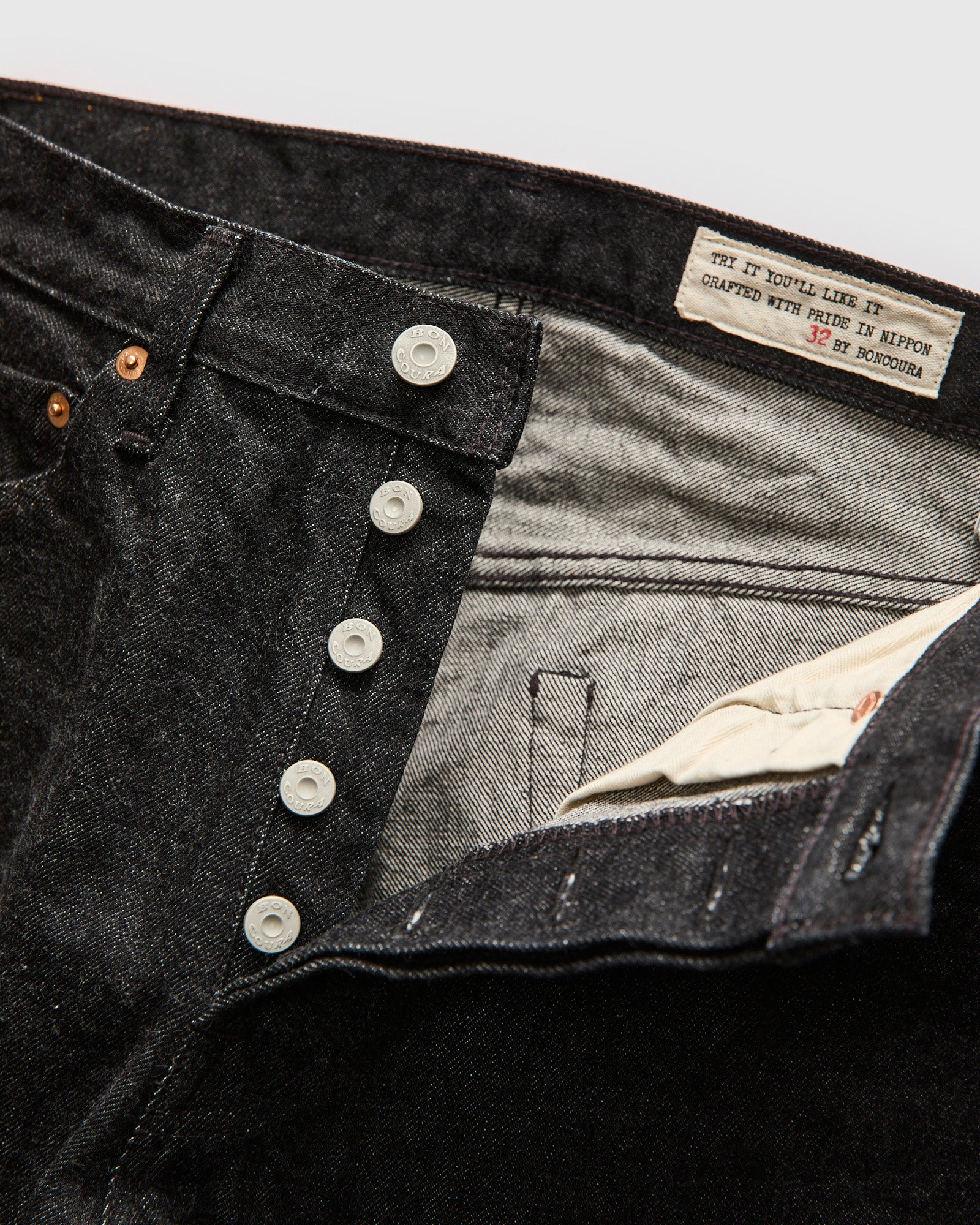 66 Black 15oz Rinsed Selvedge Denim - Ivy League Fit – Blue Owl