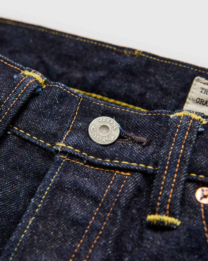 XX Indigo 15oz Rinsed Selvedge Denim - Classic Straight Fit