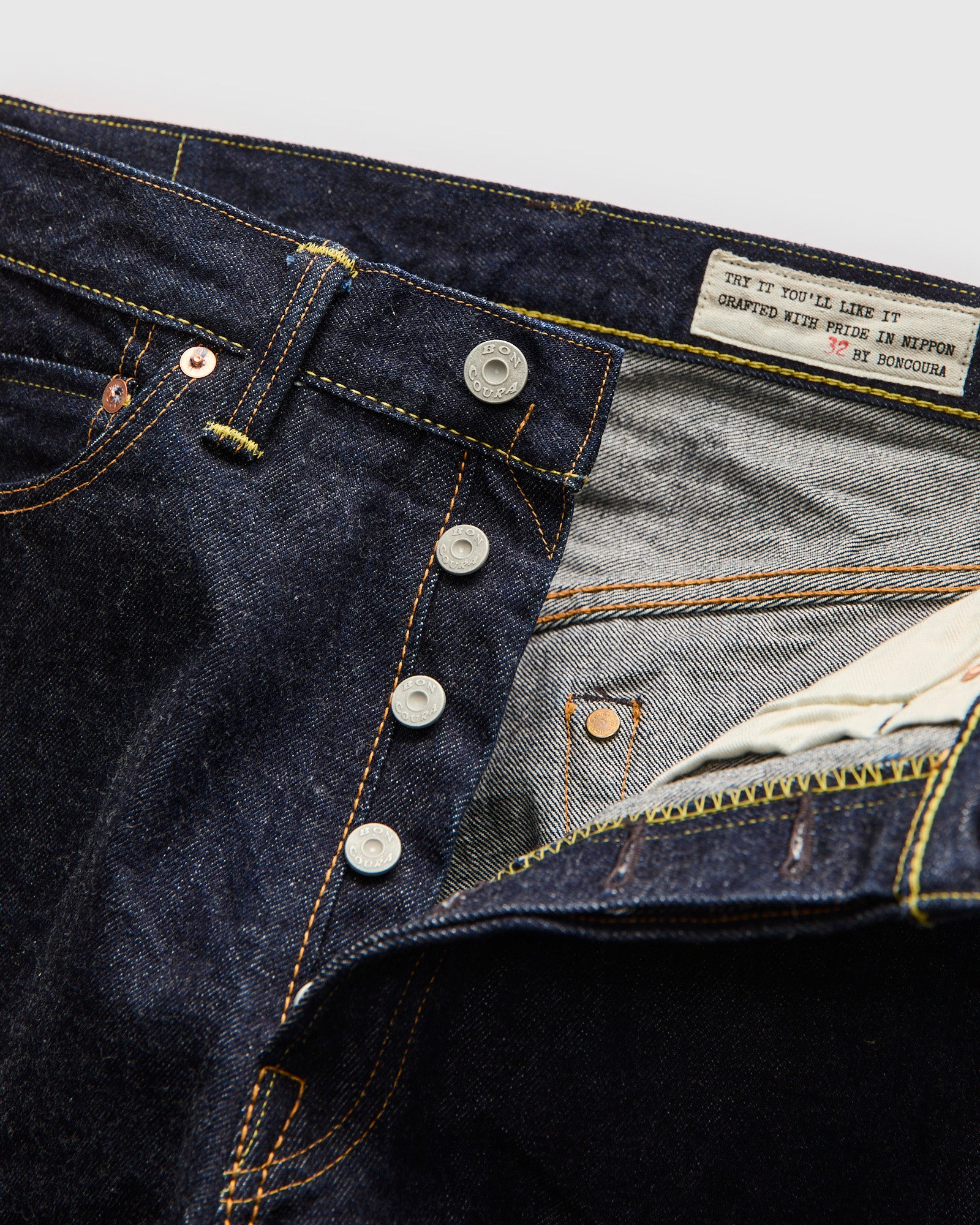 XX Indigo 15oz Rinsed Selvedge Denim - Classic Straight Fit – Blue
