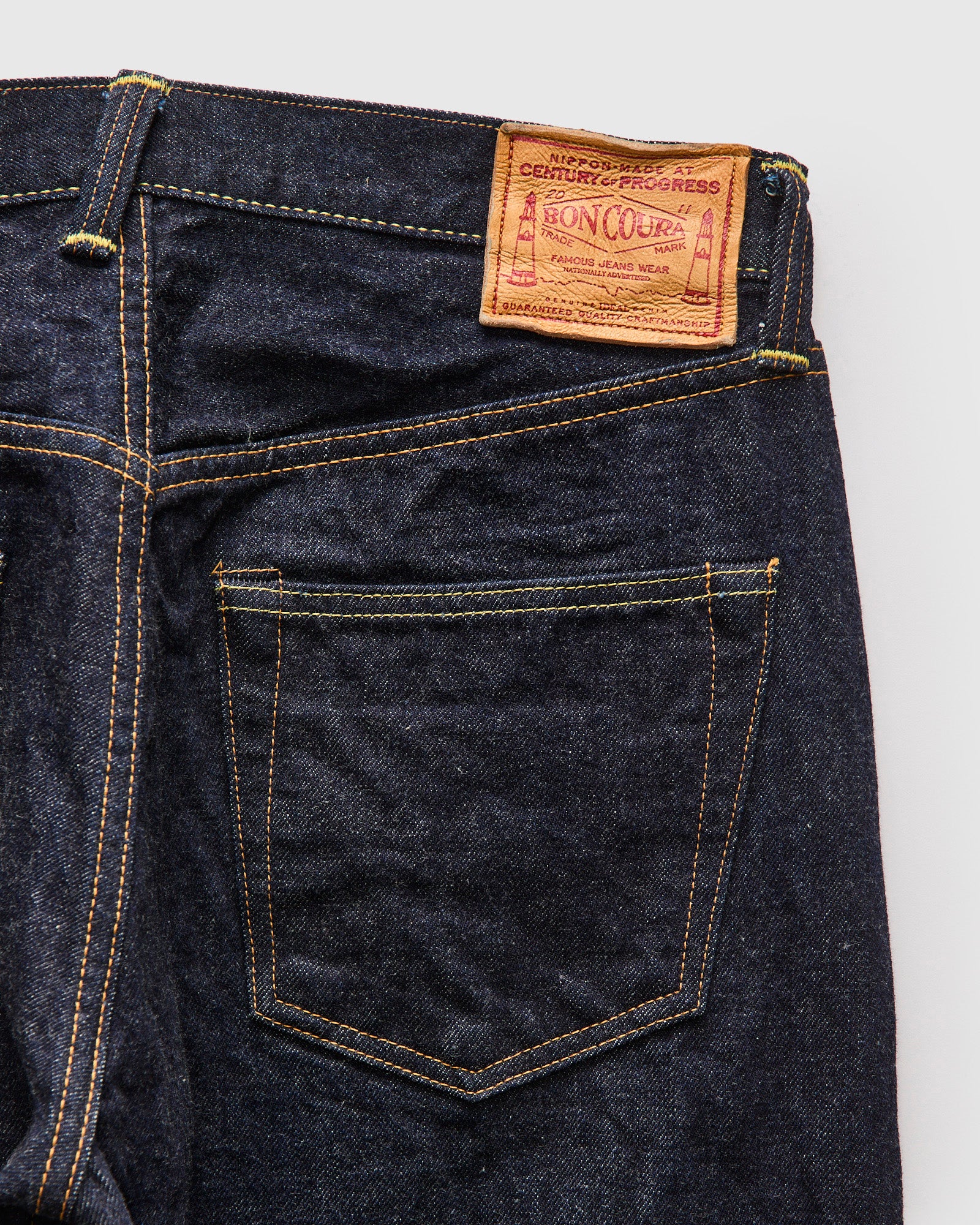 XX Indigo 15oz Rinsed Selvedge Denim - Classic Straight Fit – Blue