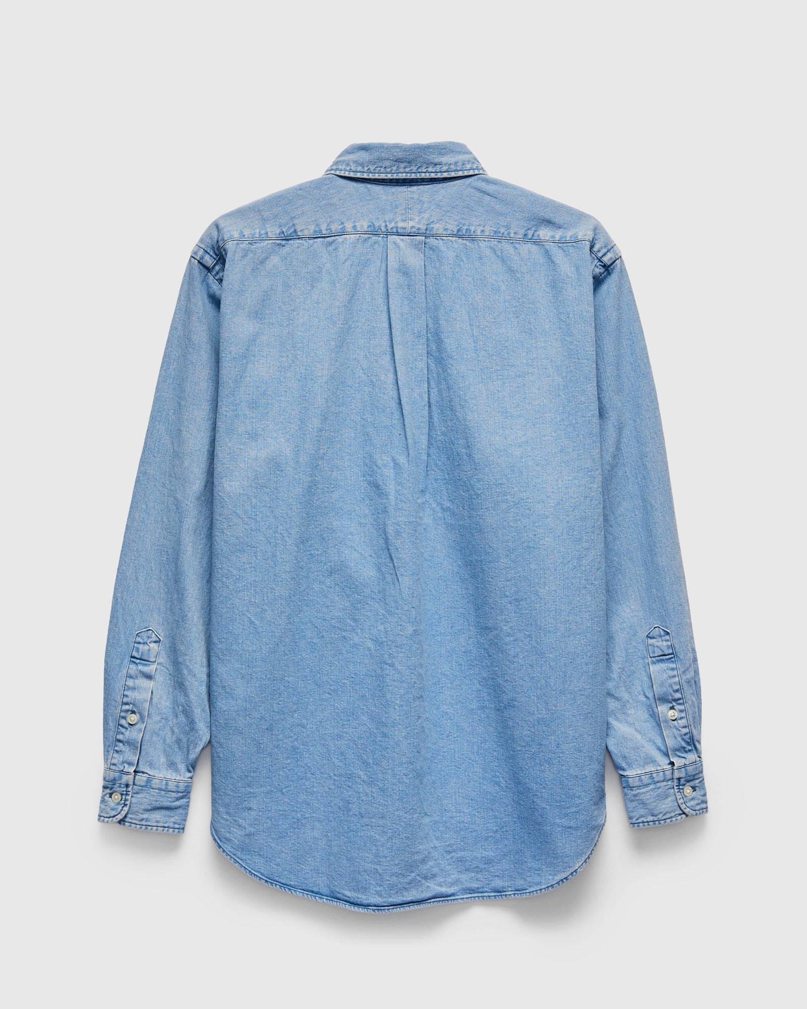 Denim Button-Down Shirt in Light Blue – Blue Owl Workshop
