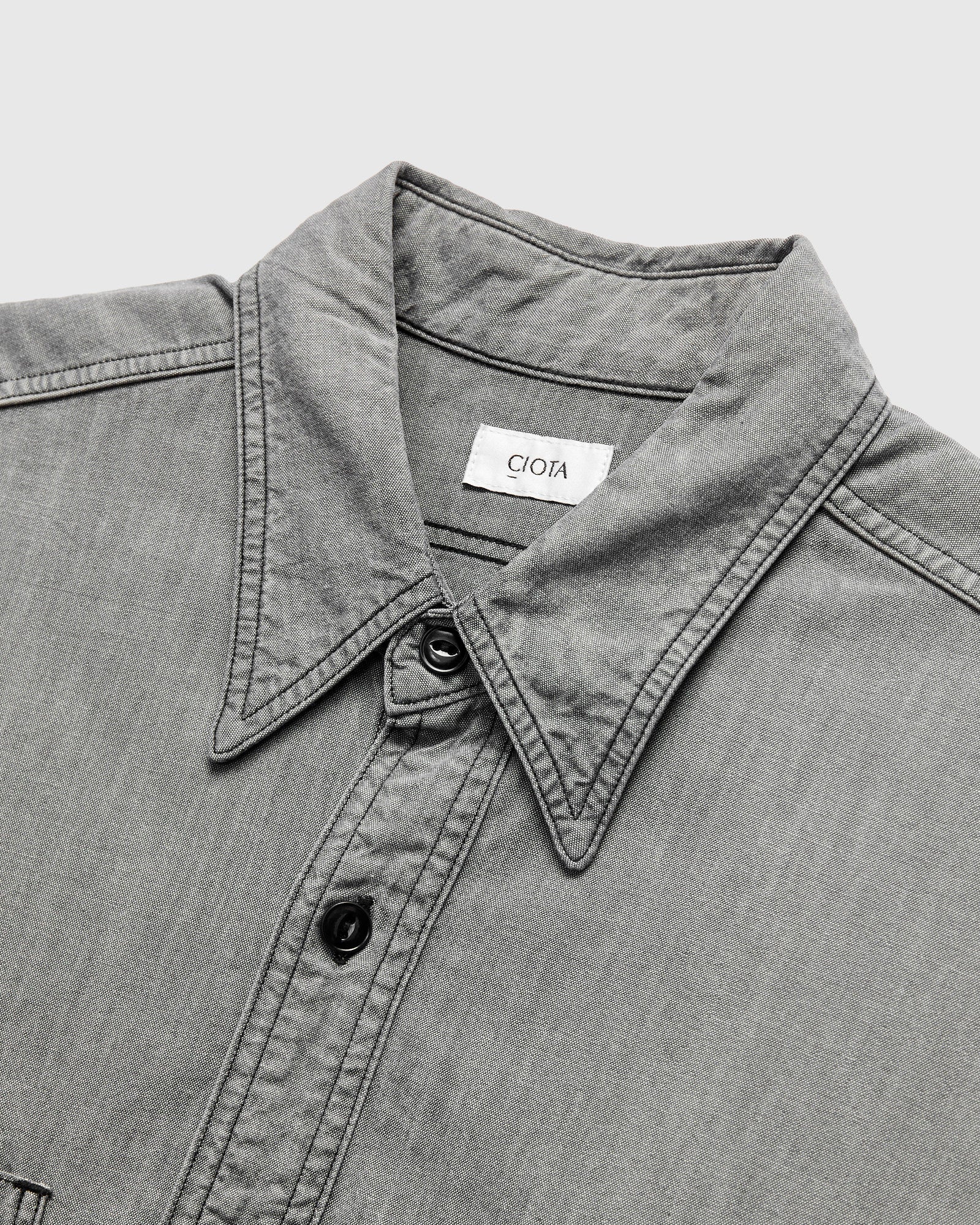 USN Chambray Shirt in Light Black – Blue Owl Workshop
