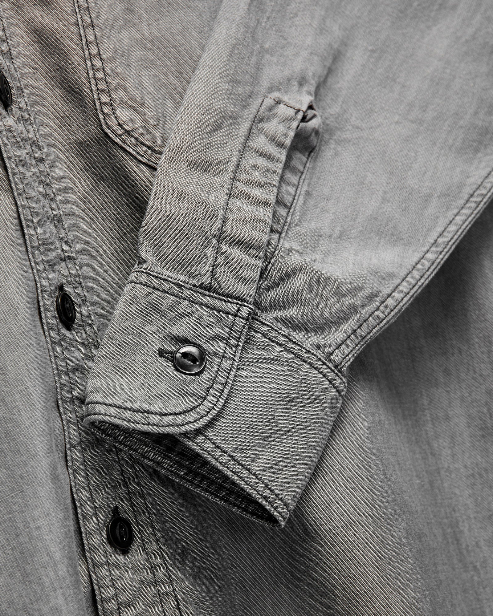 USN Chambray Shirt in Light Black – Blue Owl Workshop