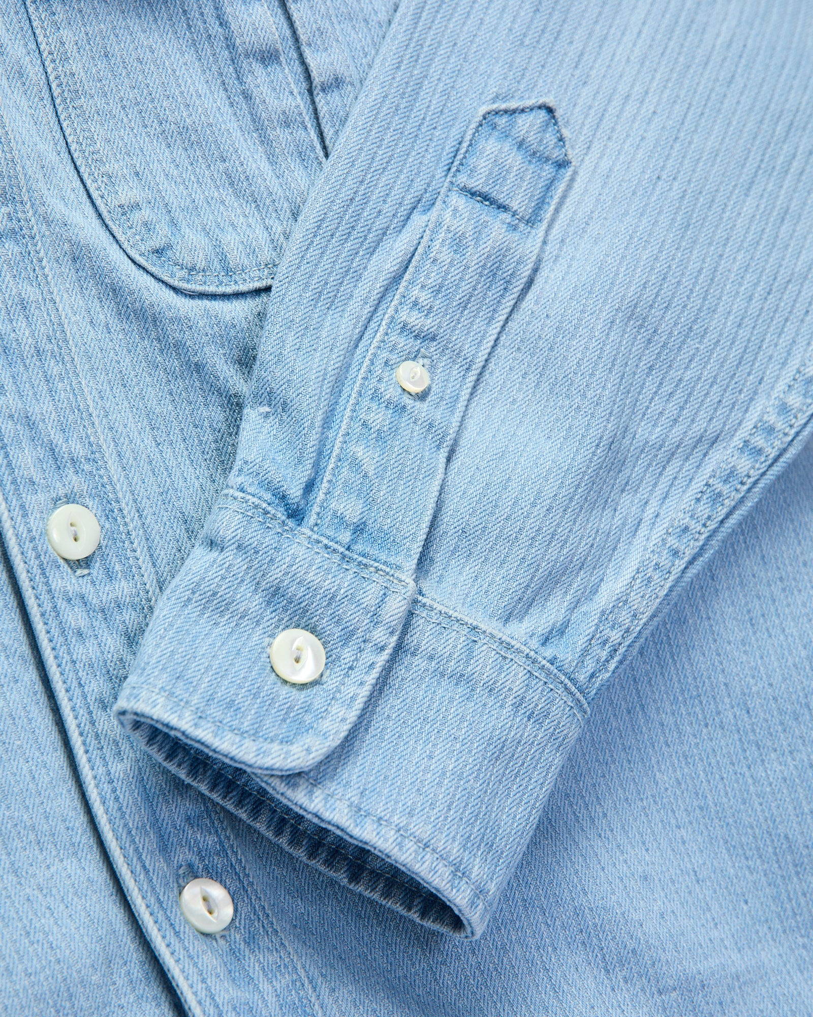 Rancho Western Shirt in Bleach Indigo Cord – Blue Owl Workshop