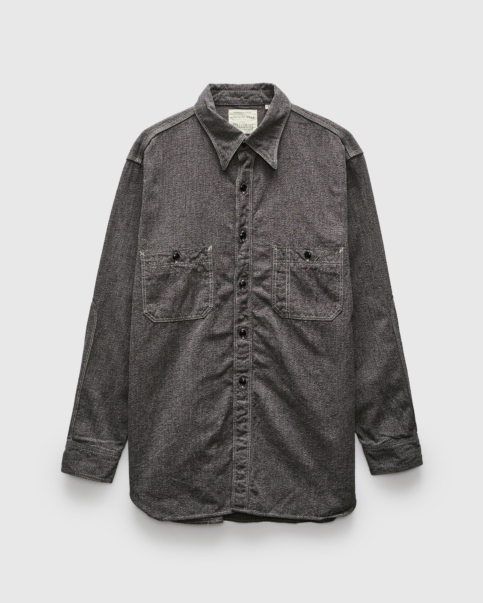 Triple Stitch Covert Chambray Shirt in Charcoal Black – Blue Owl